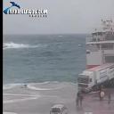 LiveLeak.com - Greek Island Ferry Flawlessly Executes Heavy Seas Med Moor (AGAIN!)